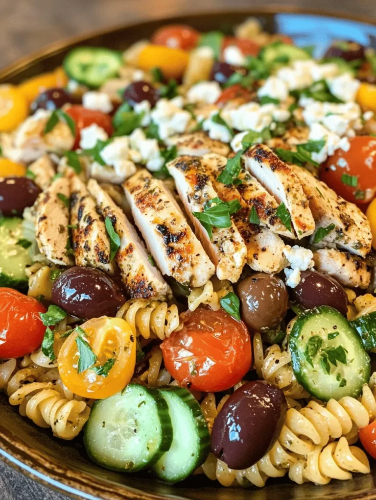 Are you ready to embark on a culinary adventure that takes your taste buds on a trip to the sun-soaked shores of the Mediterranean? The Mediterranean Chicken Pasta Salad is not just a dish; it’s a vibrant celebration of flavors and fresh ingredients that embody the essence of Mediterranean cuisine. With its colorful medley of vegetables, succulent chicken, and robust pasta, this salad is perfect for any occasion—be it a light lunch, a potluck with friends, or a refreshing side dish at a summer barbecue.