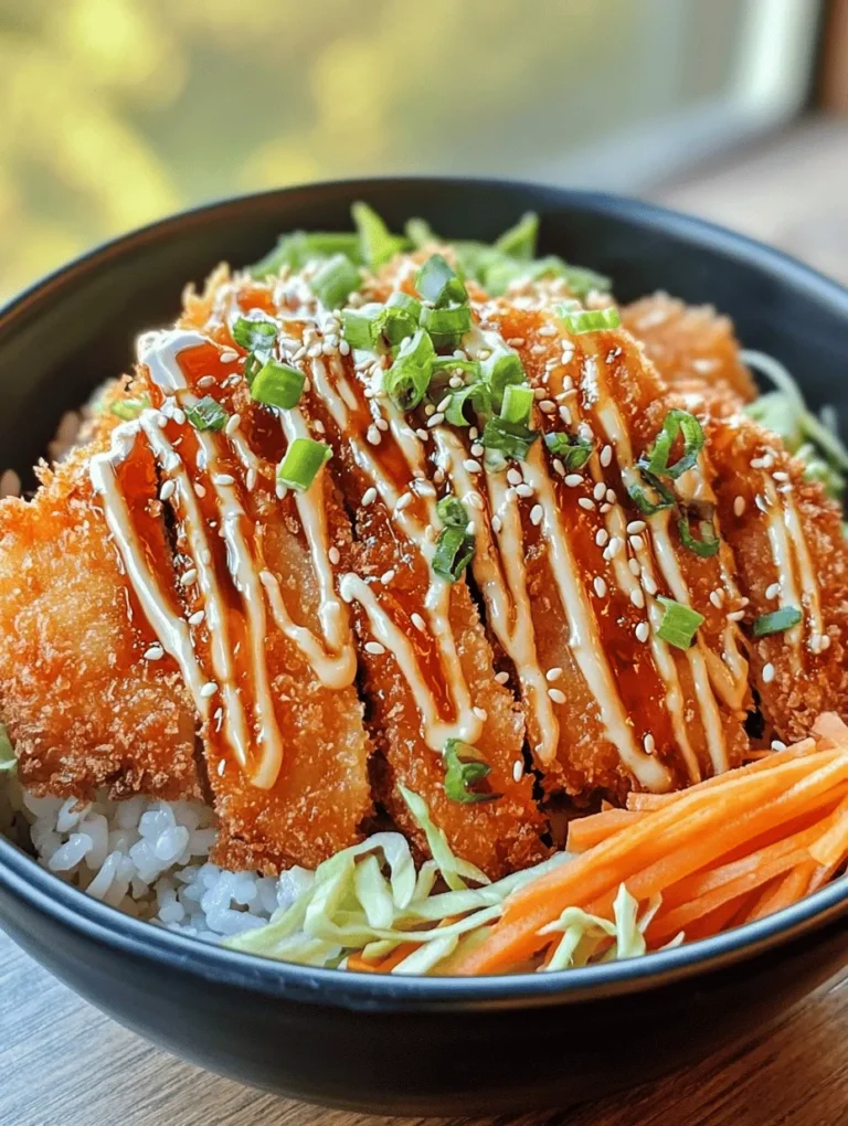 In the world of Japanese cuisine, few dishes are as beloved as the crispy katsu bowl. This mouthwatering dish features perfectly fried pork katsu, which is a breaded and deep-fried cutlet, served over a bed of fluffy rice and accompanied by an array of fresh vegetables. The highlight of this bowl is the homemade tonkatsu sauce, a sweet and tangy condiment that elevates the flavors of the dish and adds a unique twist to the experience.