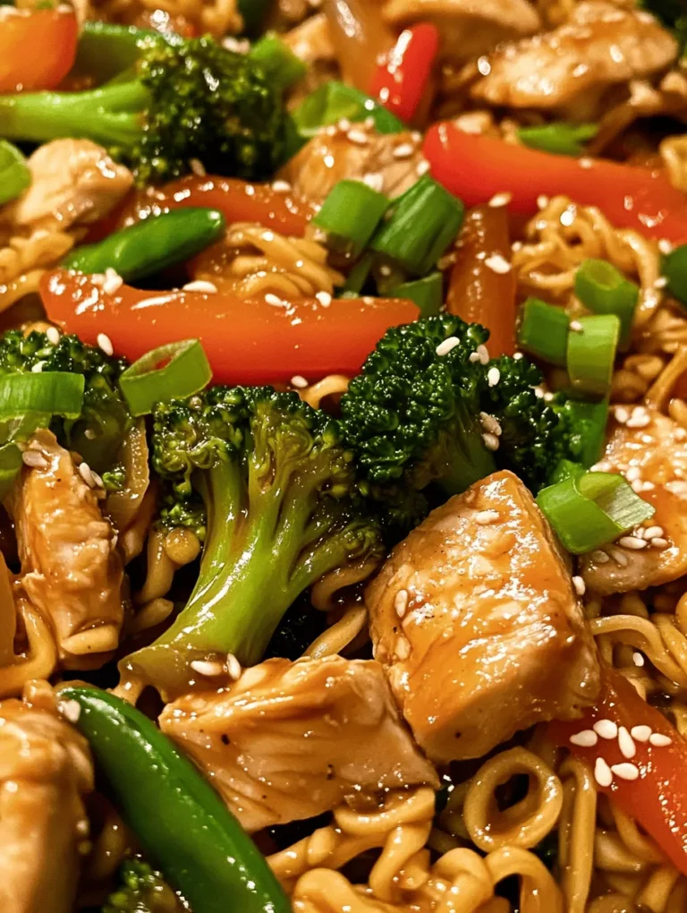 In recent years, stir fry dishes have surged in popularity, capturing the hearts and palates of home cooks and food enthusiasts alike. The versatility of stir frying allows for a quick and satisfying meal that showcases a variety of flavors and textures, making it a go-to method for busy weeknights. Among the myriad of options available, Chicken Ramen Stir Fry stands out as a delightful fusion of convenience and taste. This recipe combines the beloved elements of traditional ramen with the vibrant and wholesome characteristics of a stir fry, resulting in a dish that is both comforting and invigorating.