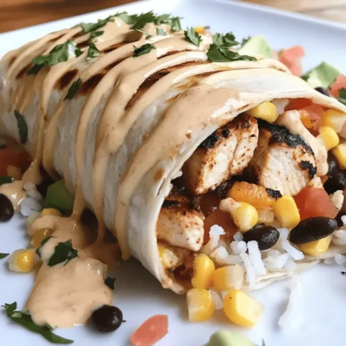Burritos have become a staple in contemporary cuisine, beloved by food enthusiasts across the globe. Their versatility allows for endless variations, making them perfect for any meal of the day or occasion. Whether you prefer a classic bean and cheese burrito or a hearty meat-filled option, there’s a burrito for everyone. Today, we are excited to introduce you to the Fiery Chipotle Ranch Grilled Chicken Burrito, a vibrant and spicy twist on this beloved dish that promises to tantalize your taste buds.