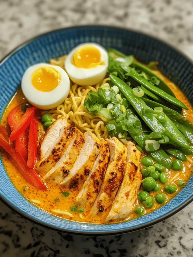 Ramen has become a beloved staple in global cuisine, renowned for its comforting, hearty nature and rich flavors. Originally from Japan, this noodle dish has transcended borders, evolving into various styles and interpretations that cater to diverse palates. Among the myriad of ramen variations, "Fiery Chicken Ramen with Creamy Garlic Sauce" stands out for its unique flavor profile that combines the heat of spicy chicken with the luscious creaminess of garlic sauce. This recipe not only tantalizes the taste buds but also provides a satisfying, nourishing meal that can be enjoyed by spice lovers and those who prefer a milder touch.