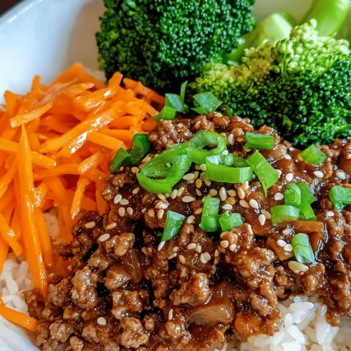 Korean cuisine is characterized by its bold flavors, vibrant colors, and harmonious balance of ingredients. It often emphasizes the use of fresh produce, fermented foods, and a variety of seasonings that create a depth of flavor in each dish. The K-Pop Korean Ground Beef Bowl embodies these characteristics perfectly, offering a delightful mix of textures and tastes that will leave your taste buds dancing.