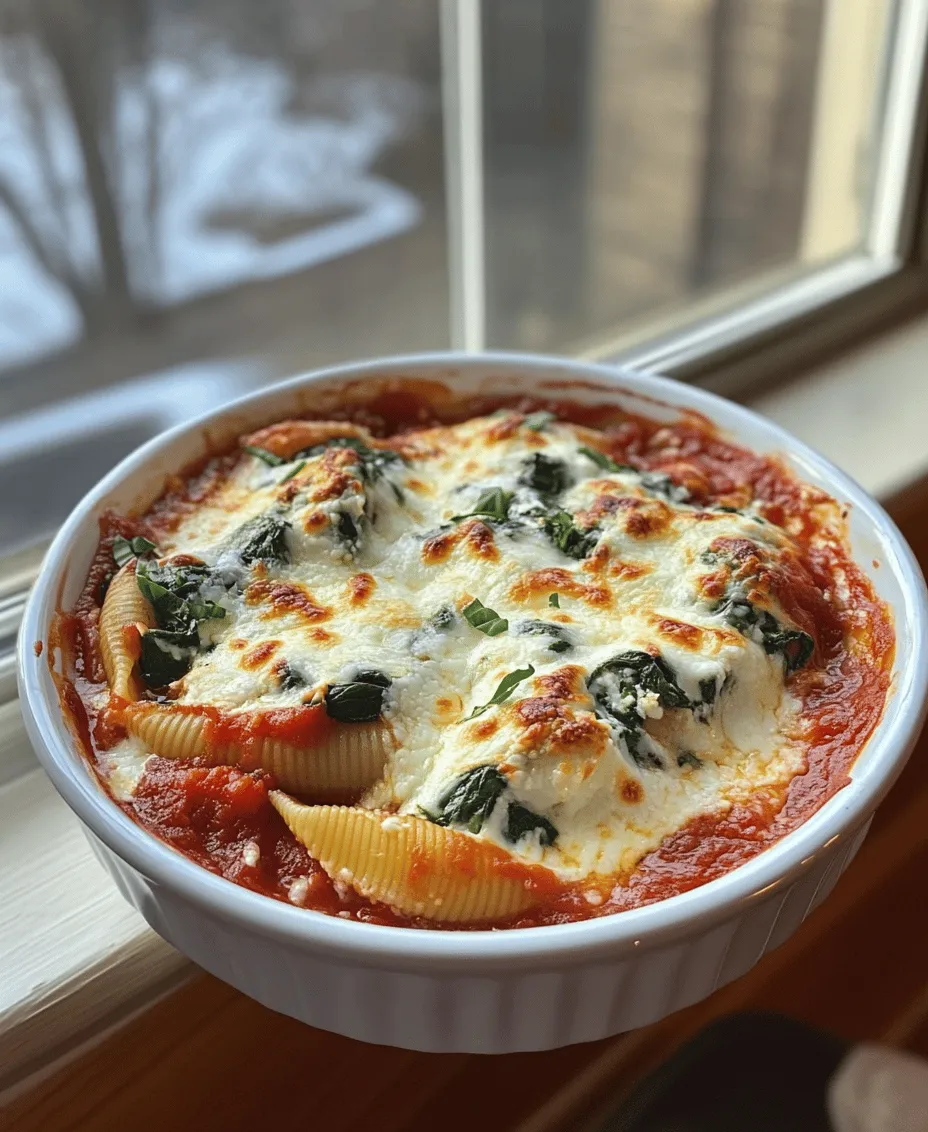 Jumbo pasta shells are the backbone of this recipe. Their large, curved shape is perfect for holding generous amounts of filling, ensuring that every bite is as delicious as the last. When selecting your pasta, look for high-quality brands that maintain their shape during cooking and have a slightly ridged texture to help the sauce cling beautifully. Cooking these shells to the perfect al dente texture is crucial, as they will continue to cook in the oven and should not become mushy.