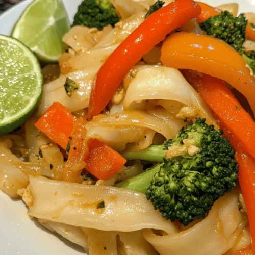 Spicy Drunken Noodles, known as "Pad Kee Mao" in Thailand, is a dish steeped in the vibrant and rich tapestry of Thai cuisine. This beloved stir-fried noodle dish is renowned for its bold flavors and aromatic ingredients, embodying the essence of Thai cooking. The origins of Drunken Noodles trace back to the late-night food culture in Thailand, where it is often favored by party-goers seeking a hearty meal after a night of revelry. The name "Drunken Noodles" is said to evoke imagery of indulgence and celebration, hinting at the dish's origins as a remedy for those who have enjoyed a bit too much to drink.