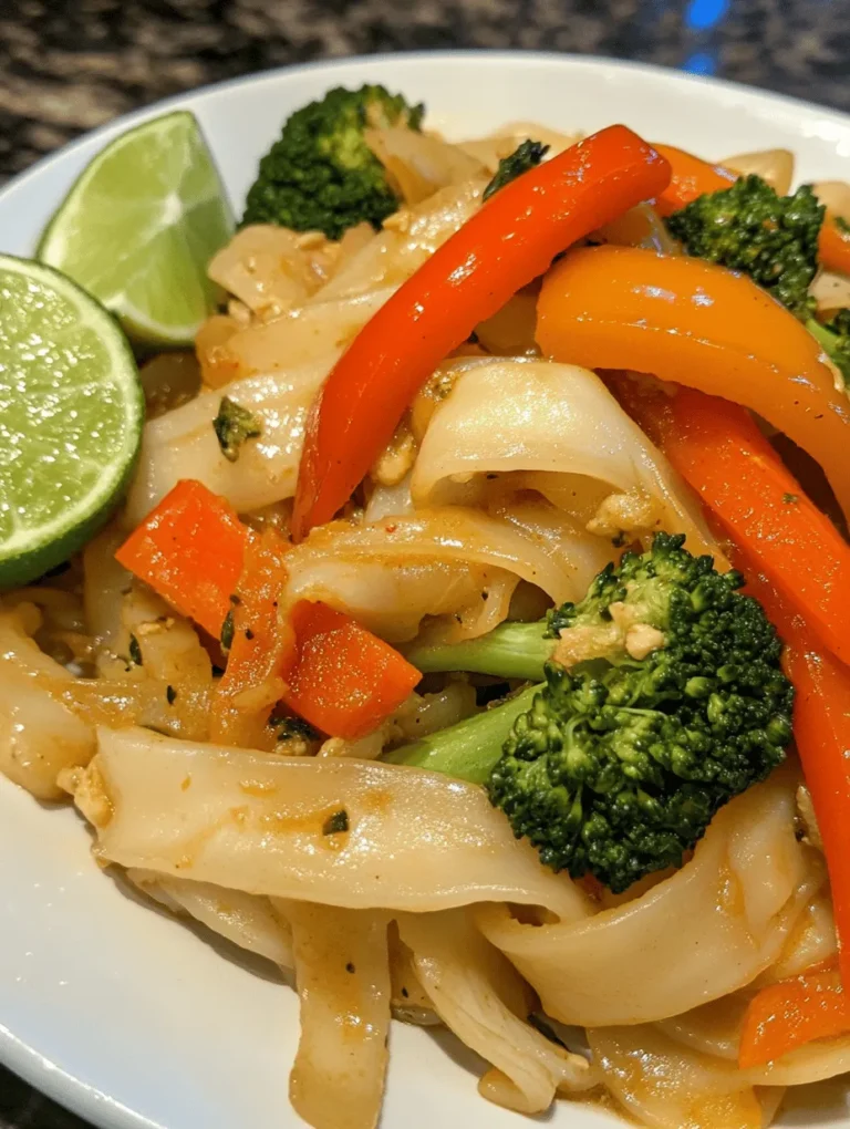 Spicy Drunken Noodles, known as "Pad Kee Mao" in Thailand, is a dish steeped in the vibrant and rich tapestry of Thai cuisine. This beloved stir-fried noodle dish is renowned for its bold flavors and aromatic ingredients, embodying the essence of Thai cooking. The origins of Drunken Noodles trace back to the late-night food culture in Thailand, where it is often favored by party-goers seeking a hearty meal after a night of revelry. The name "Drunken Noodles" is said to evoke imagery of indulgence and celebration, hinting at the dish's origins as a remedy for those who have enjoyed a bit too much to drink.