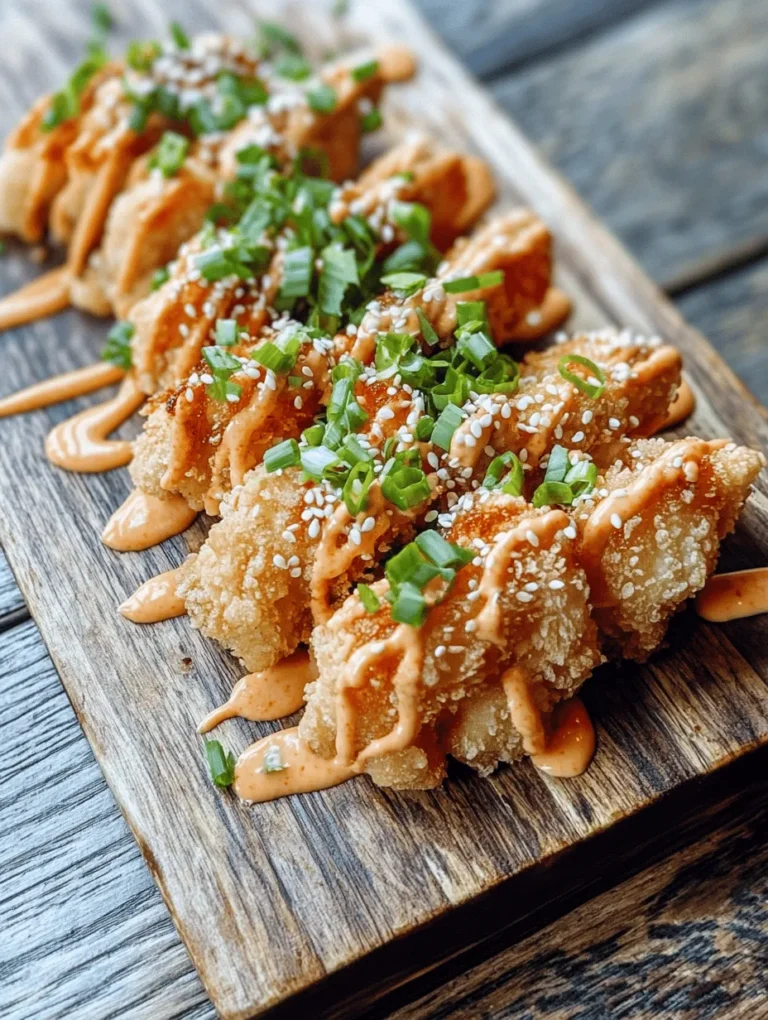 Crispy Bang Bang Chicken is a delightful dish that has gained immense popularity, particularly within Asian cuisine. This dish perfectly marries the irresistible crunch of fried chicken with a vibrant, zesty sauce that tantalizes the taste buds. Whether you're serving it at a family dinner or preparing a dish for a casual gathering, the crispy texture combined with the sweet and spicy flavors makes it an instant crowd-pleaser. One of the best aspects of this recipe is its simplicity; with just a few ingredients and straightforward steps, you can whip up a delicious meal that will leave everyone asking for seconds.