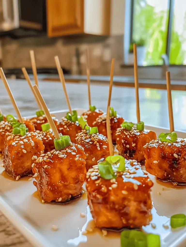 If you're looking for a recipe that seamlessly combines health and flavor, look no further than Crispy Honey Garlic Salmon Bites. This dish not only appeals to the palate but also addresses the growing trend of healthy eating without sacrificing taste. Imagine succulent pieces of salmon, coated in a crispy breading, tossed in a sweet and savory honey garlic sauce, creating a delightful explosion of flavors with every bite. The balance of sweetness from the honey, umami from the soy sauce, and the satisfying crunch of crispy salmon makes this dish a standout option for any meal or gathering.