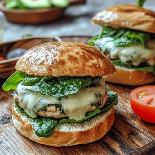 Are you looking for a delicious and nutritious alternative to the typical beef burger? Look no further than the White Cheddar and Spinach Chicken Burgers. These mouthwatering burgers not only offer a unique twist on the classic but also come packed with flavor and wholesome ingredients. Imagine biting into a juicy chicken patty that combines the richness of white cheddar with the vibrant freshness of spinach. This combination creates a burger that is not only satisfying but also guilt-free, making them perfect for anyone who wants to enjoy a hearty meal without compromising their health goals.