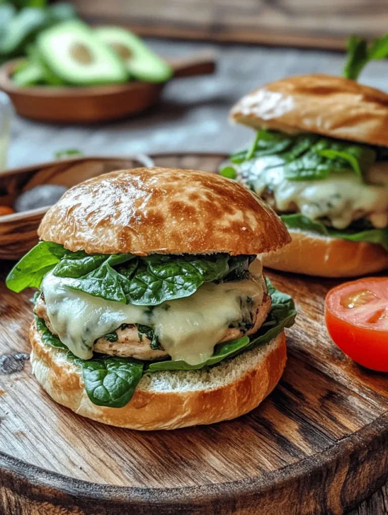 Are you looking for a delicious and nutritious alternative to the typical beef burger? Look no further than the White Cheddar and Spinach Chicken Burgers. These mouthwatering burgers not only offer a unique twist on the classic but also come packed with flavor and wholesome ingredients. Imagine biting into a juicy chicken patty that combines the richness of white cheddar with the vibrant freshness of spinach. This combination creates a burger that is not only satisfying but also guilt-free, making them perfect for anyone who wants to enjoy a hearty meal without compromising their health goals.