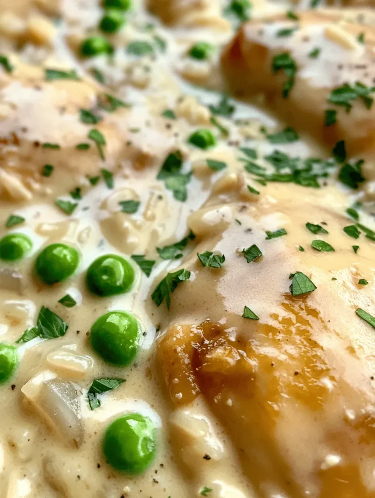 Creamy Smothered Chicken and Rice is the epitome of comfort food, combining tender chicken thighs, rich flavors, and fluffy rice into a delightful one-pan meal. This dish is perfect for busy weeknights or special family gatherings, providing a satisfying experience that warms both the stomach and the heart. The star of this recipe is the luscious sauce made from heavy cream and chicken broth, which envelops the chicken and rice, creating a dish that is as enjoyable to prepare as it is to eat.