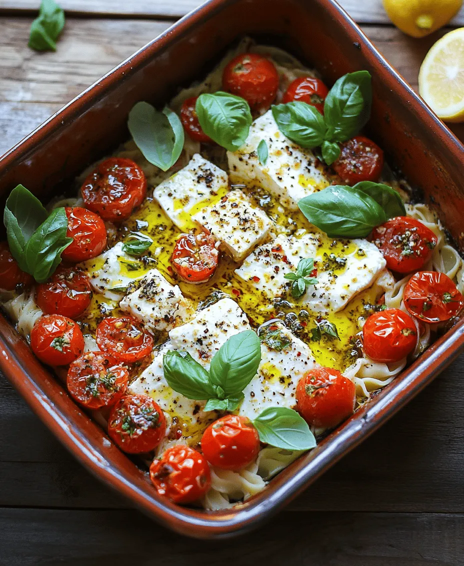 In recent years, the culinary world has experienced a remarkable trend that has captivated home cooks and food enthusiasts alike: baked feta pasta. This delightful dish perfectly marries simplicity with mouthwatering flavors, making it an ideal choice for both casual weeknight dinners and more elaborate gatherings. The Baked Feta Pasta Delight features a rich and creamy sauce crafted from baked feta cheese and roasted cherry tomatoes, showcasing how just a handful of quality ingredients can come together to create a truly extraordinary meal.
