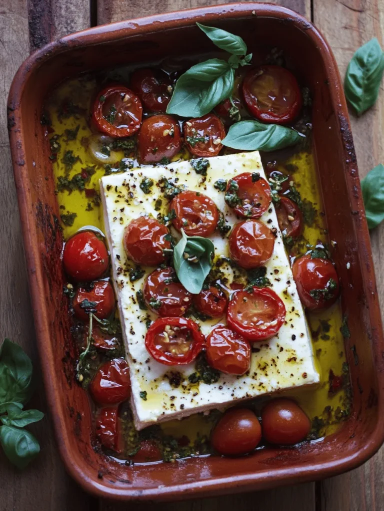 In recent years, the culinary world has experienced a remarkable trend that has captivated home cooks and food enthusiasts alike: baked feta pasta. This delightful dish perfectly marries simplicity with mouthwatering flavors, making it an ideal choice for both casual weeknight dinners and more elaborate gatherings. The Baked Feta Pasta Delight features a rich and creamy sauce crafted from baked feta cheese and roasted cherry tomatoes, showcasing how just a handful of quality ingredients can come together to create a truly extraordinary meal.