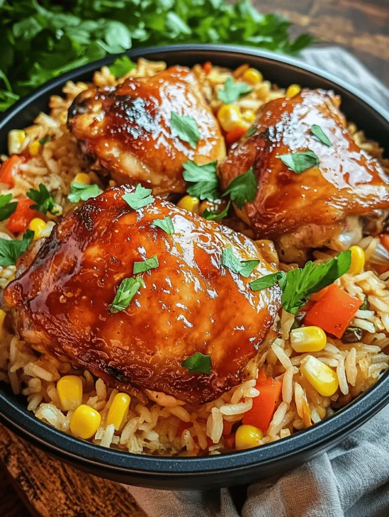 In the fast-paced world we live in, finding time to prepare wholesome meals can often feel like a daunting task. Enter the One-Pan Honey BBQ Chicken Rice, a delightful dish that perfectly marries convenience with flavor. This recipe is designed for those who crave a delicious homemade dinner without the hassle of multiple pots and pans. Imagine succulent chicken thighs simmering in a sweet and tangy honey BBQ sauce, paired with fluffy long-grain rice and vibrant vegetables, all cooked together in one pan.
