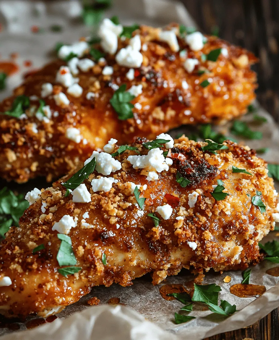 In the world of culinary delights, few dishes spark as much excitement as Crispy Hot Honey Feta Chicken. This dish is a harmonious blend of textures and flavors that tantalize the taste buds and leave a lasting impression. Imagine biting into tender, juicy chicken that’s enveloped in a crunchy, golden-brown crust, complemented by a drizzle of sweet and spicy hot honey and a sprinkle of creamy feta cheese. The combination of these elements creates a dish that is not only satisfying but also incredibly versatile, making it a perfect choice for both weeknight dinners and special occasions.