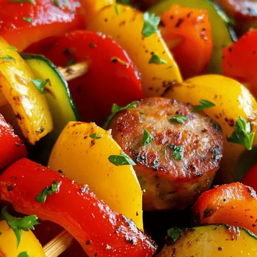 When it comes to summer grilling, few dishes can compete with the vibrant and mouthwatering appeal of Spicy Chicken Sausage & Veggie Skewers. This recipe is not just a meal but an experience that brings together the bold flavors of spicy sausage and the freshness of colorful vegetables. Perfect for outdoor gatherings or a cozy family dinner, these skewers are easy to prepare and full of delightful tastes that will tantalize your taste buds.