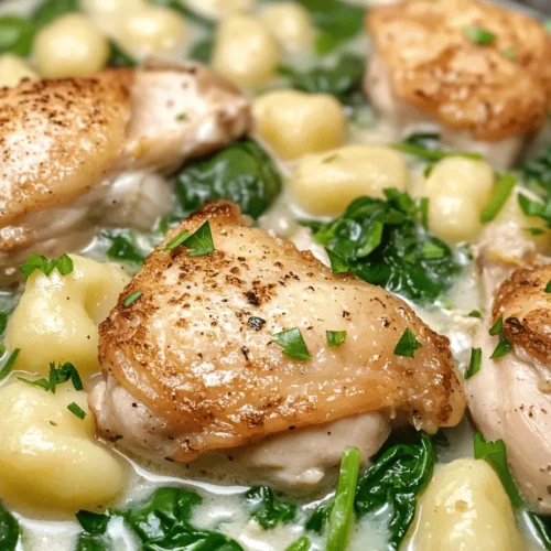 In the hustle and bustle of modern life, finding time to prepare a wholesome, delicious meal can often feel like an uphill battle. Enter the One-Pot Lemon Chicken Gnocchi Delight—an innovative and mouthwatering dish that perfectly marries convenience with flavor. This recipe not only simplifies the cooking process by minimizing cleanup but also delivers a symphony of tastes that will have your family and friends begging for seconds.