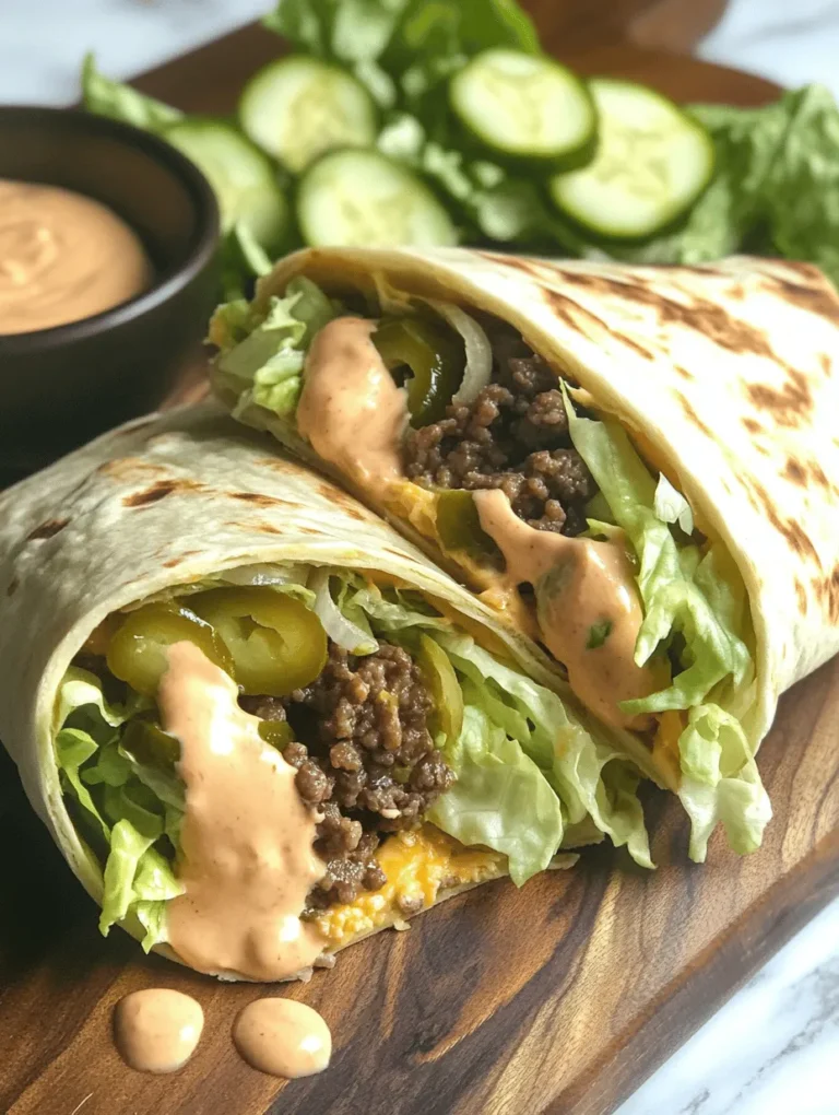 Fast food has carved a niche in our culinary landscape, celebrated for its convenience, flavor, and the nostalgic comfort it brings. Among the multitude of offerings, the Big Mac stands tall as a symbol of indulgence, frequently reminisced about by fans of quick bites. However, as the trend towards homemade meals gains momentum, many food enthusiasts are exploring ways to recreate their favorite fast-food staples in the comfort of their own kitchens. Enter the Homemade Big Mac Wraps with Special Sauce – a delightful twist on the classic Big Mac that not only captures its essence but also enhances it with fresh, quality ingredients.