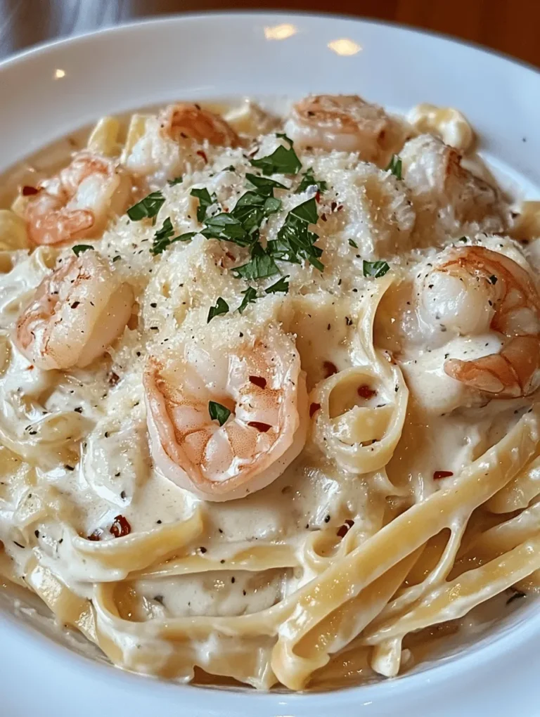 Creamy Garlic Shrimp Pasta is a culinary delight that has captured the hearts of home cooks and restaurant-goers alike. This dish artfully combines succulent shrimp with a luscious, creamy garlic sauce, enveloping perfectly cooked pasta for a satisfying meal. Whether you're hosting a dinner party or enjoying a cozy night in, this recipe offers a touch of elegance without requiring an extensive cooking background. It’s no wonder that creamy garlic shrimp pasta has become a staple in many households; its rich flavor profile and comforting texture make it a go-to choice for any occasion.
