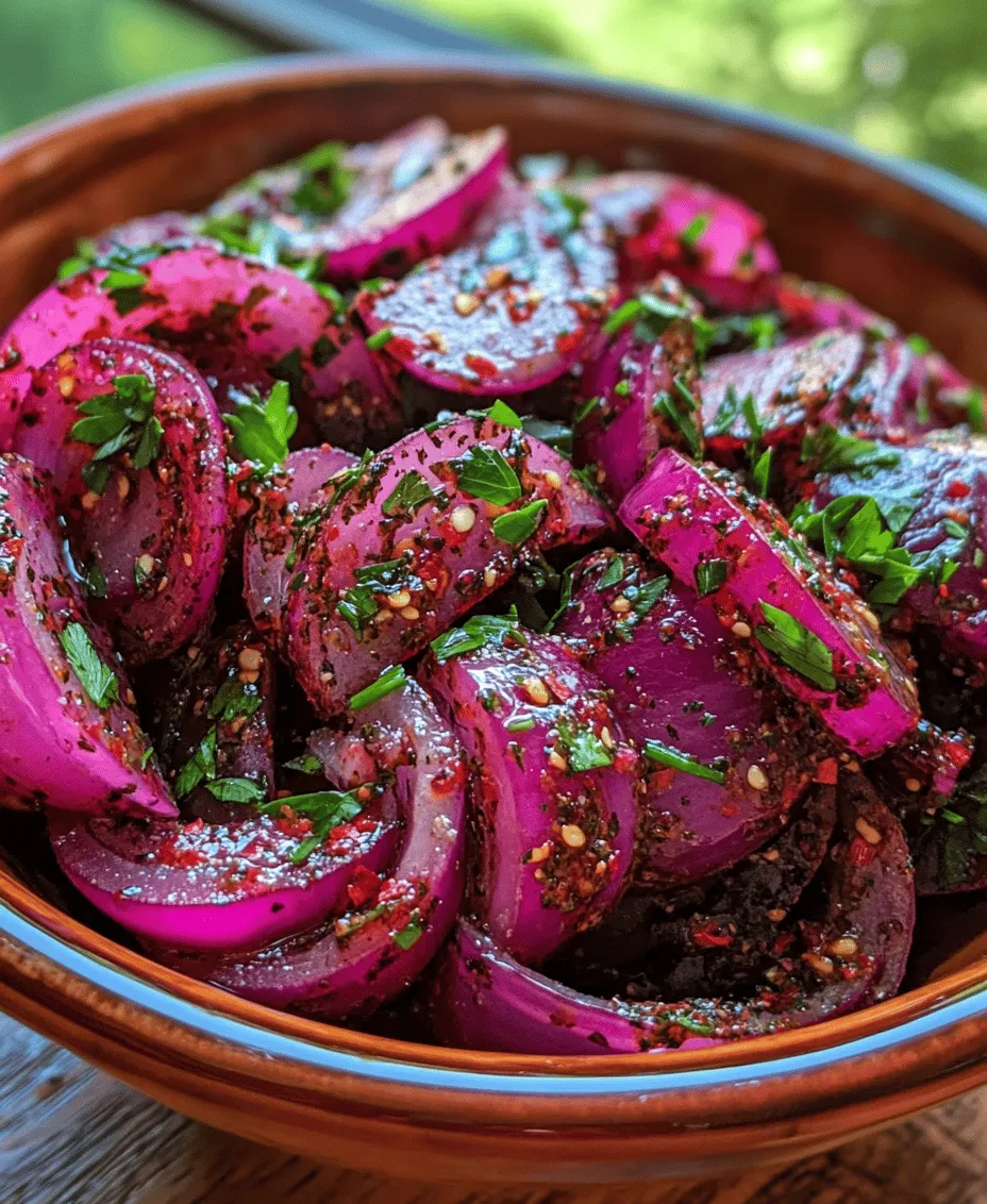 Zesty Sumac Onions is a vibrant dish that embodies the essence of Middle Eastern cuisine, celebrated for its refreshing and tangy flavor profile. This recipe showcases the unique combination of red onions, sumac, and a squeeze of fresh lemon juice, creating an explosion of flavor that enhances a variety of meals. Whether served as a condiment, salad topping, or side dish, zesty sumac onions add a delightful burst of taste and color to your plate.
