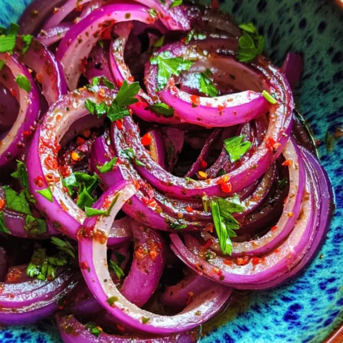 Zesty Sumac Onions is a vibrant dish that embodies the essence of Middle Eastern cuisine, celebrated for its refreshing and tangy flavor profile. This recipe showcases the unique combination of red onions, sumac, and a squeeze of fresh lemon juice, creating an explosion of flavor that enhances a variety of meals. Whether served as a condiment, salad topping, or side dish, zesty sumac onions add a delightful burst of taste and color to your plate.