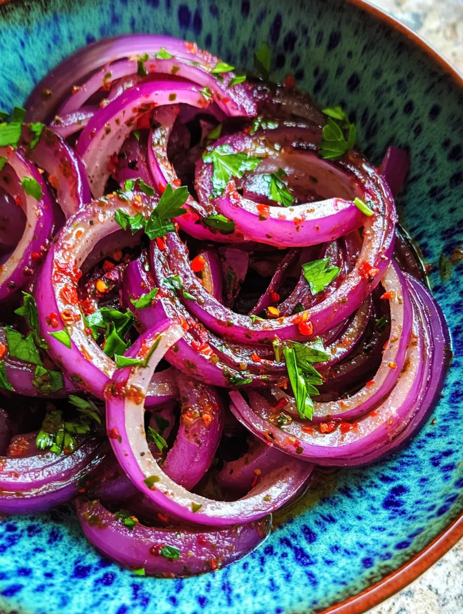 Zesty Sumac Onions is a vibrant dish that embodies the essence of Middle Eastern cuisine, celebrated for its refreshing and tangy flavor profile. This recipe showcases the unique combination of red onions, sumac, and a squeeze of fresh lemon juice, creating an explosion of flavor that enhances a variety of meals. Whether served as a condiment, salad topping, or side dish, zesty sumac onions add a delightful burst of taste and color to your plate.