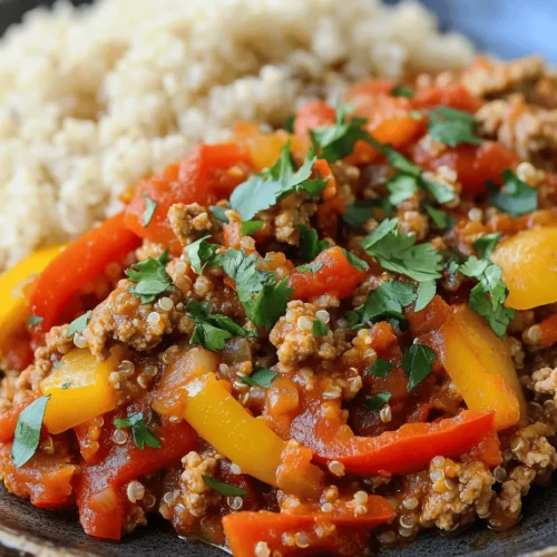 Welcome to a culinary adventure that promises to delight your taste buds while keeping your health in check! Today's recipe, Sizzling Ground Turkey and Peppers Delight, is not just a meal; it's a celebration of flavor, nutrition, and versatility. This dish is perfect for busy weeknights, offering a quick and satisfying solution that doesn't compromise on taste. Whether you're on a health kick or simply looking for an enjoyable dinner option, this recipe is sure to impress.