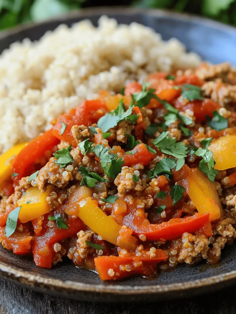 Welcome to a culinary adventure that promises to delight your taste buds while keeping your health in check! Today's recipe, Sizzling Ground Turkey and Peppers Delight, is not just a meal; it's a celebration of flavor, nutrition, and versatility. This dish is perfect for busy weeknights, offering a quick and satisfying solution that doesn't compromise on taste. Whether you're on a health kick or simply looking for an enjoyable dinner option, this recipe is sure to impress.