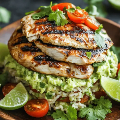 In the realm of culinary creations, few dishes can rival the vibrant and refreshing combination found in a Honey Lime Chicken & Avocado Rice Stack. This dish is not only a feast for the eyes but also a celebration of flavors that dance harmoniously on the palate. The combination of sweet honey and zesty lime creates a tantalizing marinade for the chicken, while the creamy avocado and fluffy jasmine rice serve as the perfect accompaniments. Together, these ingredients form a wholesome meal that is both satisfying and nutritious.
