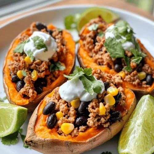 In the realm of wholesome and fulfilling meals, few dishes stand out quite like high protein ground turkey stuffed sweet potatoes. This enticing recipe emerges as a favorite among health-conscious eaters who prioritize nutrition without sacrificing flavor. By marrying the natural sweetness of sweet potatoes with lean ground turkey, nutrient-dense beans, and a medley of vibrant vegetables, this dish not only satisfies hunger but also provides a wealth of health benefits.