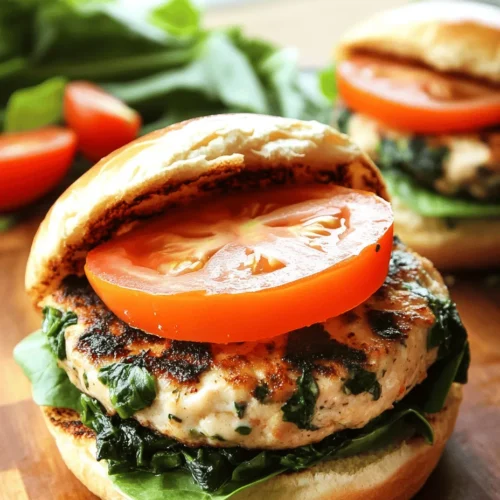In recent years, chicken burgers have surged in popularity, becoming a go-to choice for health-conscious diners looking to enjoy a delicious alternative to traditional beef burgers. With their leaner profile and versatility, chicken burgers offer a satisfying option without compromising on flavor. In particular, the combination of white cheddar cheese and fresh spinach brings a delightful taste and impressive nutritional benefits to the table. This recipe for White Cheddar and Spinach Chicken Burgers is not only quick and easy to prepare but also perfect for weeknight dinners or casual gatherings with friends and family.