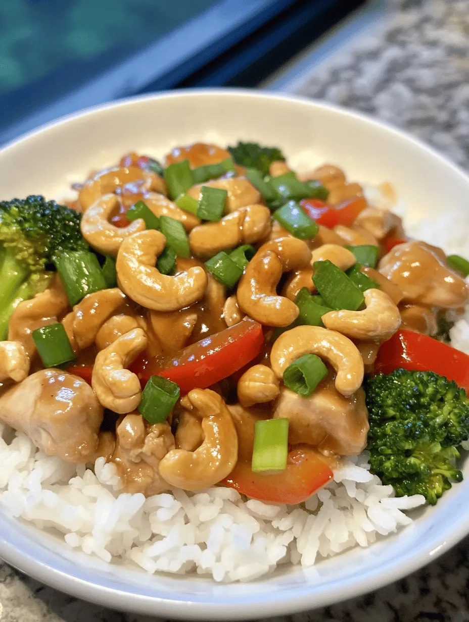 Cashew Chicken is a beloved dish that traces its roots back to Chinese cuisine, specifically to a region known for its rich culinary traditions. While the dish has evolved over the years, it gained significant popularity in the United States during the 20th century, especially in Chinese-American restaurants. The dish typically consists of chicken stir-fried with cashews and vegetables, all coated in a savory sauce. The combination of tender chicken, crunchy nuts, and colorful vegetables creates a visually appealing and satisfying meal.