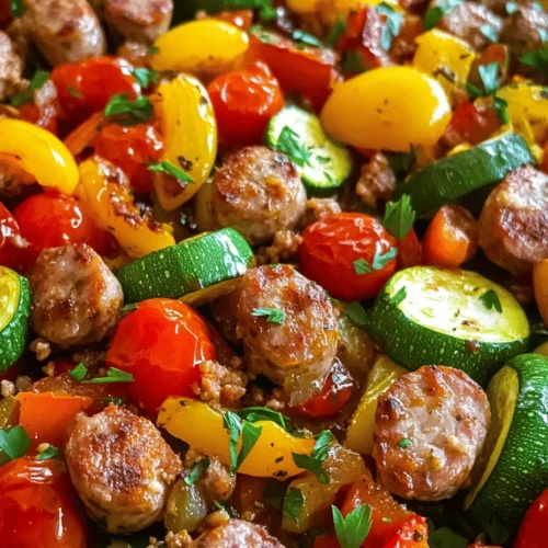 Sizzling Sheet Pan Sausage & Veggies is the perfect embodiment of comfort food that’s both hearty and healthy. This one-pan wonder not only simplifies meal prep but also caters to diverse palates, making it an ideal choice for families and busy individuals alike. With a medley of vibrant vegetables paired with savory sausage, this dish not only delivers on flavor but also ensures you’re getting a wholesome meal packed with nutrients.