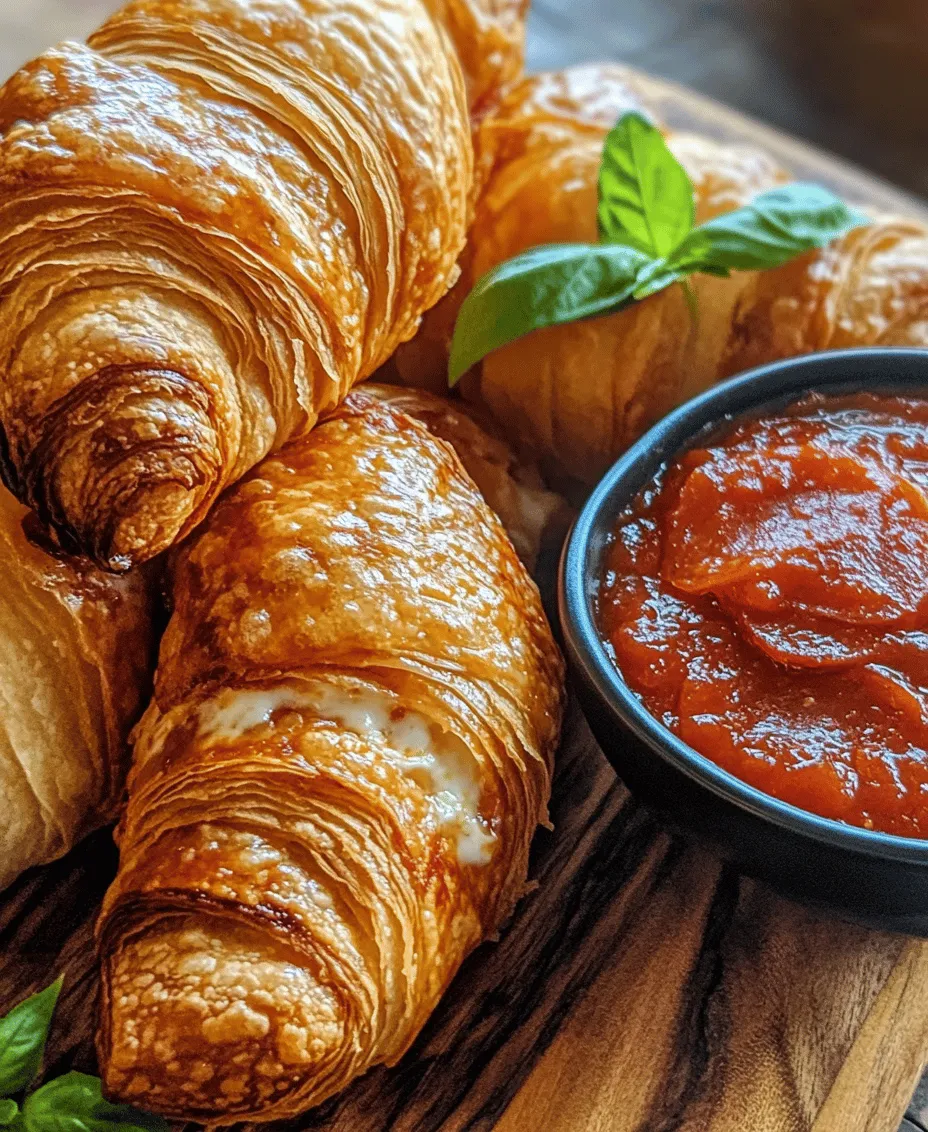 In recent years, creative croissant recipes have captured the hearts of home bakers and food enthusiasts alike. These flaky, buttery pastries have transcended their traditional role, evolving into a canvas for a myriad of fillings that cater to diverse tastes and occasions. Among the exciting variations of croissant recipes, Mozzarella Pepperoni Croissant Rolls stand out as a delightful snack or appetizer that combines the rich flavors of gooey mozzarella and savory pepperoni. Whether you're hosting a casual get-together or want to impress guests at a special event, these croissant rolls are sure to be a hit.