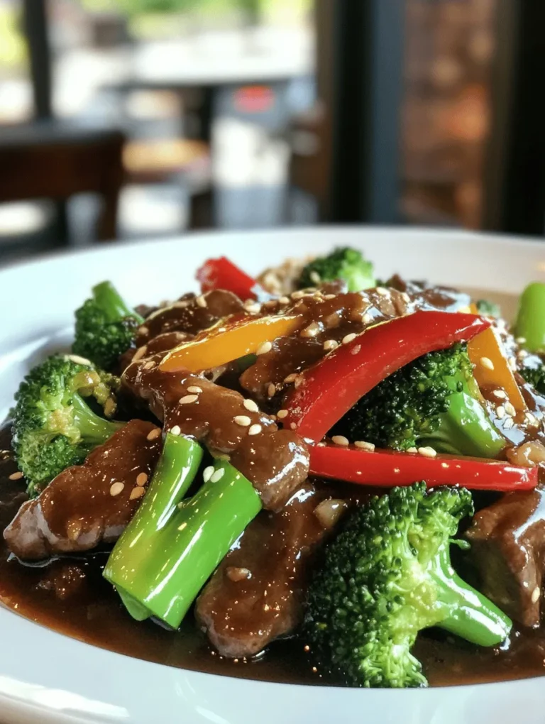 Wok-Tossed Beef & Broccoli is a beloved dish that exemplifies the vibrant and diverse flavors of Asian cuisine. This stir-fry meal has found its way onto dining tables around the world, celebrated for its simplicity, speed, and deliciousness. As a staple in many Chinese restaurants, it combines tender strips of beef with fresh broccoli, all coated in a savory sauce that brings the dish to life. In today's fast-paced world, where busy schedules often dictate our meal choices, this recipe stands out for its ease of preparation and ability to deliver a satisfying meal in under 30 minutes.