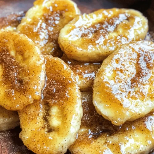 Fried Bananas with Cinnamon Butter Sauce is a delightful dessert that combines simplicity with exquisite flavor, making it a favorite across various cultures. This dish features perfectly fried bananas that achieve a crispy, golden exterior while maintaining a soft, sweet interior. The crowning glory is the rich cinnamon butter sauce that adds a warm, aromatic sweetness, creating a harmonious balance of flavors and textures.