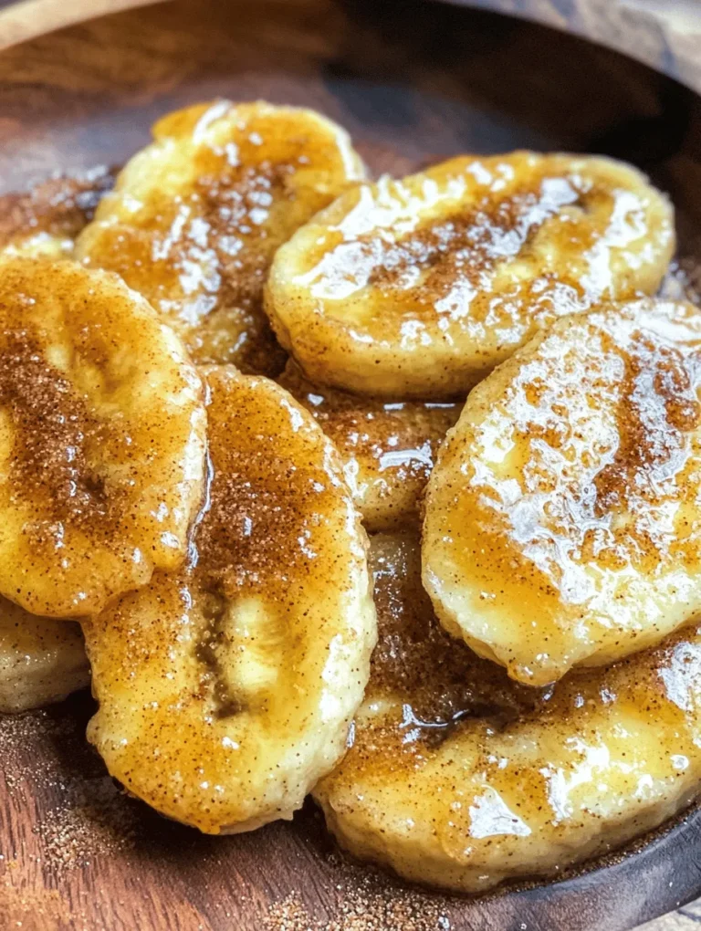 Fried Bananas with Cinnamon Butter Sauce is a delightful dessert that combines simplicity with exquisite flavor, making it a favorite across various cultures. This dish features perfectly fried bananas that achieve a crispy, golden exterior while maintaining a soft, sweet interior. The crowning glory is the rich cinnamon butter sauce that adds a warm, aromatic sweetness, creating a harmonious balance of flavors and textures.