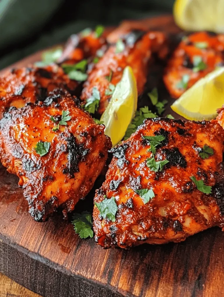 Tandoori chicken is a beloved dish that holds a special place in Indian cuisine, celebrated for its vibrant colors, aromatic spices, and succulent flavors. Originating from the northern regions of India, this dish has transcended its cultural boundaries to become a global favorite. The traditional preparation involves marinating chicken in a rich blend of spices and yogurt, then cooking it in a tandoor, a cylindrical clay oven that imparts a unique smoky flavor. However, for those who enjoy outdoor cooking, grilling tandoori chicken offers an equally delicious alternative, allowing the same bold flavors to shine through with the added bonus of a charred, crispy exterior.
