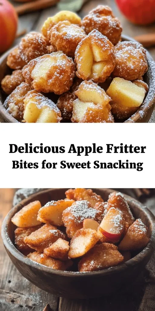 Indulge in these delicious Apple Fritter Bites, perfect for breakfast or as a sweet snack! Made with fresh apples and a mix of warm spices, these bite-sized treats are easy to whip up. Just chop the apples, mix the batter, fry until golden, and dust with powdered sugar for a delightful finish. Ready in just 30 minutes, they’re sure to please everyone. Try them out and enjoy a taste of autumn with every bite!