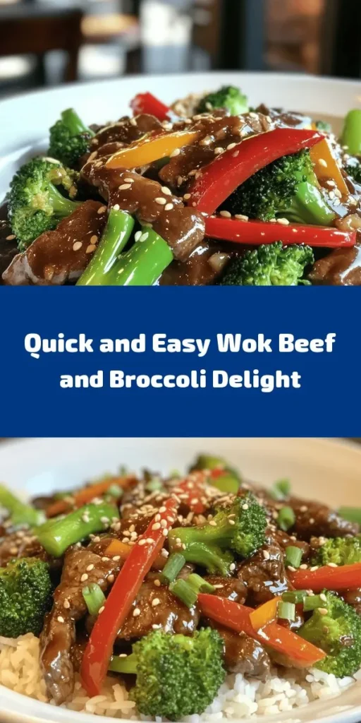 Looking for a quick and delicious dinner idea? Try this Wok-Tossed Beef & Broccoli recipe! With tender flank steak, vibrant broccoli, and red bell pepper, this stir-fry is packed with flavor. The savory sauce blends soy, oyster, and sesame oils for a satisfying finish. Perfectly served over jasmine rice, this meal comes together in just 30 minutes. Simple, healthy, and sure to please your family. Give it a try tonight!