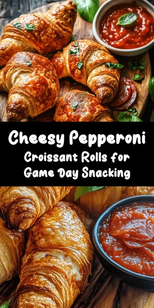 Satisfy your cravings with these delicious Mozzarella Pepperoni Croissant Rolls! Perfect for a snack or a party appetizer, these flaky, cheesy delights are packed with gooey mozzarella and savory pepperoni. Simply roll them up in crescent dough, bake until golden, and serve with marinara for dipping. With just 10 minutes of prep and a total cook time of 25 minutes, you’ll have a crowd-pleaser ready in no time! Enjoy the flavors of Italy in every bite!