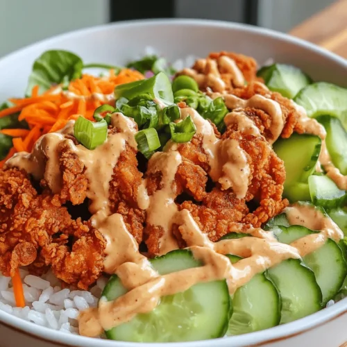 The Bang Bang Chicken Bowl has rapidly gained popularity as a go-to dish for those seeking a delightful combination of flavors and textures. This vibrant meal features tender chicken, crisp vegetables, and a creamy, spicy sauce that tantalizes the taste buds. The balance of savory, sweet, and spicy elements makes it a standout choice for lunch or dinner, appealing to a wide range of palates.