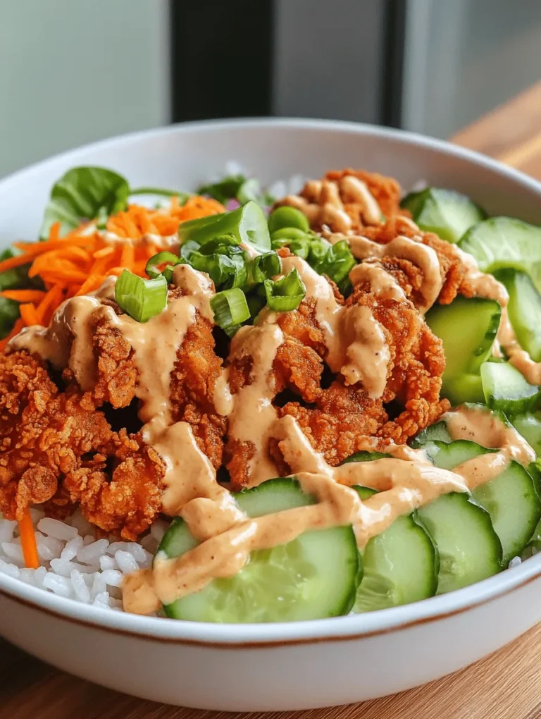 The Bang Bang Chicken Bowl has rapidly gained popularity as a go-to dish for those seeking a delightful combination of flavors and textures. This vibrant meal features tender chicken, crisp vegetables, and a creamy, spicy sauce that tantalizes the taste buds. The balance of savory, sweet, and spicy elements makes it a standout choice for lunch or dinner, appealing to a wide range of palates.