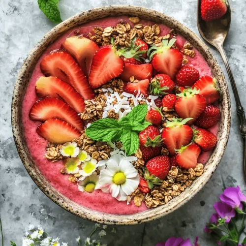 Smoothie bowls are an exciting twist on traditional smoothies, offering a thicker consistency that can be enjoyed with a spoon. The base can be crafted from a variety of fruits and vegetables, blended to perfection and topped with an array of delicious garnishes such as granola, nuts, seeds, and fresh fruits. This not only enhances the flavor but also adds appealing textures and nutritional benefits to your meal.