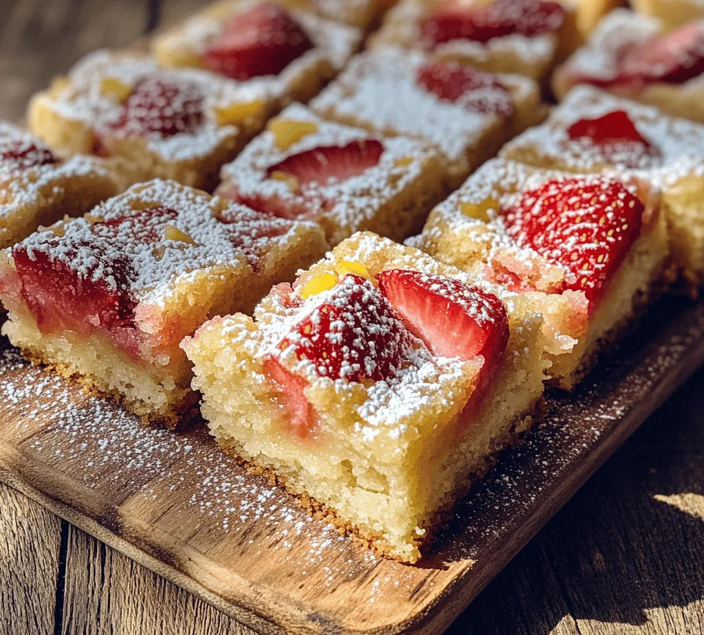 When it comes to indulgent desserts, brownies often steal the spotlight with their rich, fudgy texture and deep chocolate flavor. However, there’s a delightful alternative that deserves equal attention: blondies. These sweet treats, characterized by their buttery, golden hue, offer a unique flavor profile that sets them apart from their chocolatey counterparts. Today, we’re diving into a refreshing version of this dessert: Strawberry Lemon Blondies.