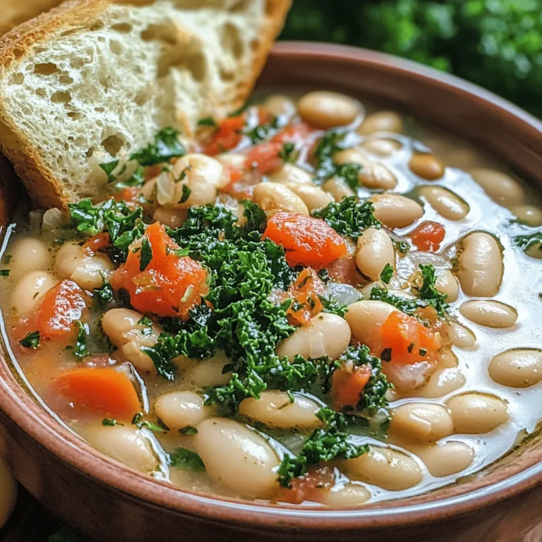 At the heart of any great bean soup are the beans themselves, and in this recipe, we spotlight white beans—specifically, either cannellini or great northern beans. These legumes are not only creamy and satisfying, but they also pack a nutritional punch.
