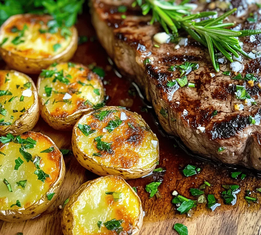 If you're on the lookout for a dish that combines rich flavors and effortless preparation, look no further than garlic butter steak and potatoes. This recipe brings together the succulent taste of perfectly seared ribeye steaks and tender baby potatoes, all enveloped in the aromatic embrace of garlic and butter. The beauty of this dish lies not only in its delectable flavor profile but also in its simplicity—making it ideal for both weeknight dinners and special occasions.