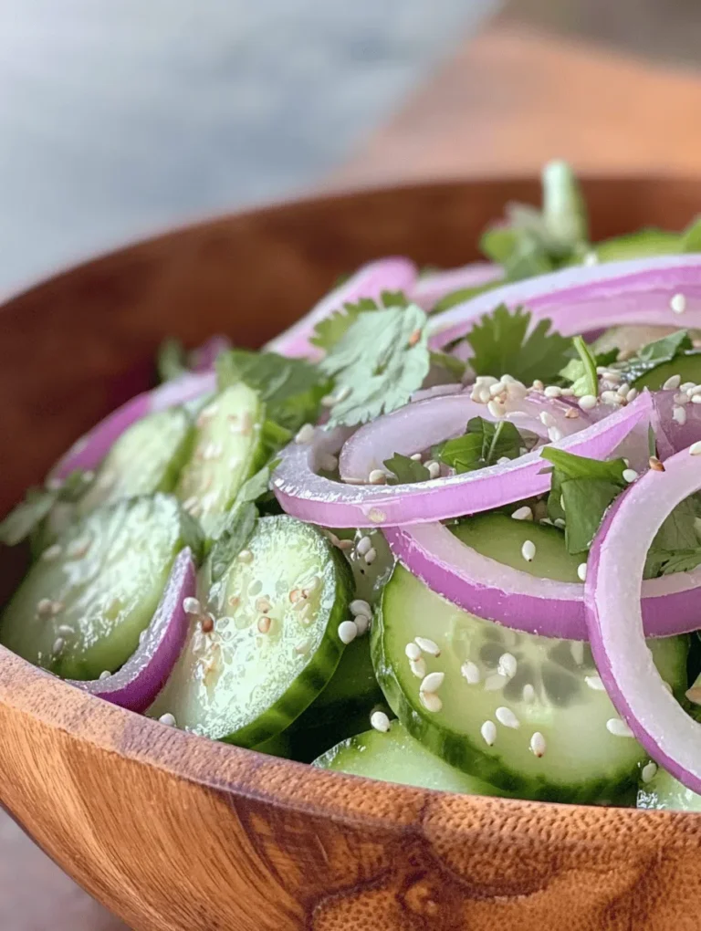 If you’re looking for a light, invigorating dish that perfectly balances flavor and nutrition, look no further than the refreshing Asian cucumber salad. Bursting with vibrant colors and crisp textures, this salad is a staple in many Asian cuisines, renowned for its ability to complement a variety of main dishes or stand alone as a delightful snack. The inherent freshness of cucumbers, combined with a tangy dressing, creates a dish that is as satisfying as it is simple to prepare.