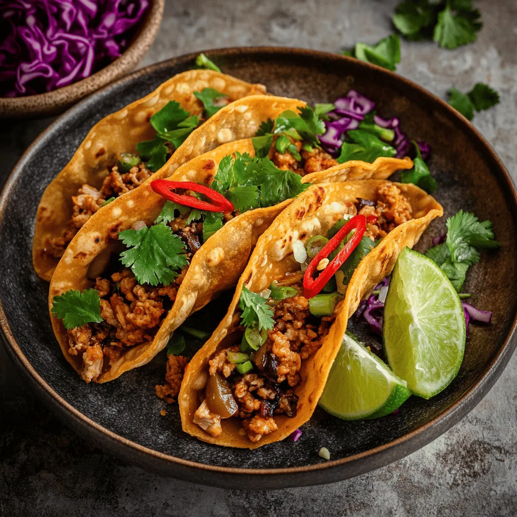 In recent years, the culinary world has seen an exciting rise in the popularity of Asian-inspired fusion recipes. This trend blends the rich flavors and textures of Asian cuisine with elements from various other culinary traditions, creating unique dishes that tantalize taste buds and spark creativity. One delightful example of this fusion is the Asian Chicken Wonton Taco. Combining the traditional elements of a taco with the crispy, delicate texture of wonton wrappers, this dish has become a favorite for gatherings and parties.