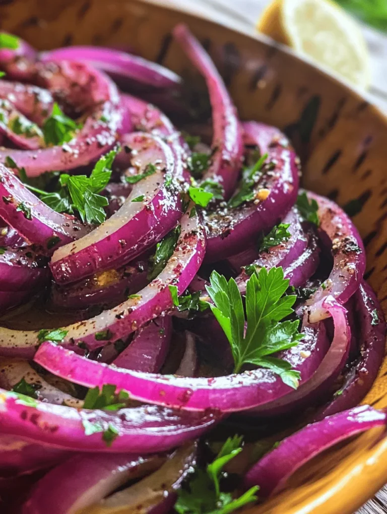 If you're searching for a way to elevate your meals with a burst of flavor and a touch of sophistication, look no further than zesty sumac onions. This vibrant dish is not only easy to prepare but also adds a unique tang and depth to various culinary creations. The combination of sweet, caramelized red onions with the tartness of sumac creates a medley of flavors that is both refreshing and exciting. Whether you're a seasoned chef or a home cook looking to spice things up, zesty sumac onions are a fantastic addition to your recipe repertoire.
