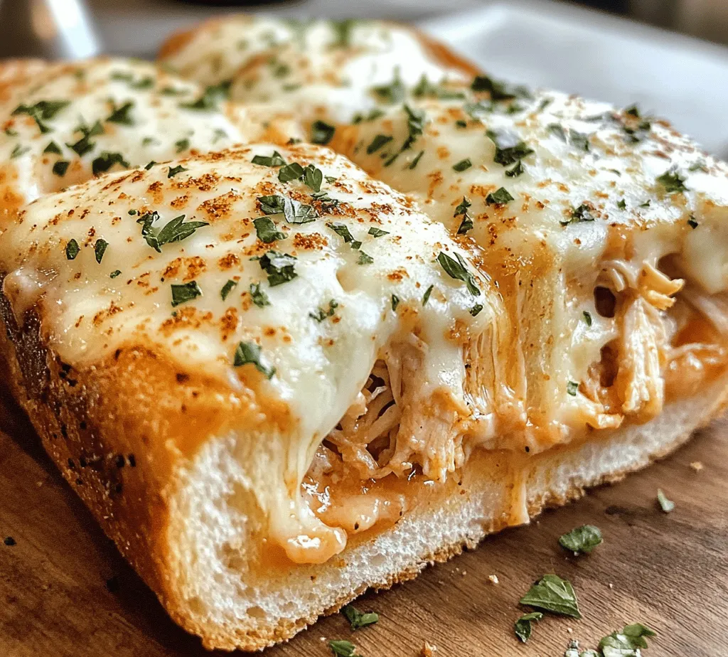 There’s something inherently comforting about a sandwich filled with cheesy goodness, especially when it's enveloped in crispy, buttery garlic bread. The Cheesy Chicken Garlic Bread Sandwich brings together two beloved elements: succulent chicken and the aromatic allure of garlic bread. This delightful combination not only satisfies cravings but also offers a burst of flavors that resonate with comfort and indulgence. As you take your first bite, the melty cheese oozes out, and the fragrant garlic hits your senses, making it a memorable culinary experience.